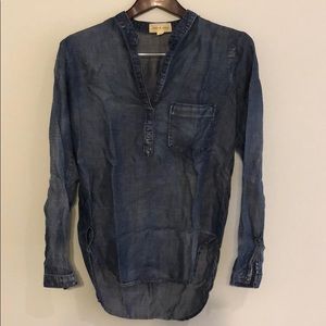 Cloth and Stone denim tencel tunic